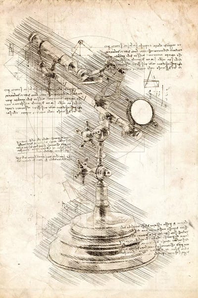 Antique Telescope by Cornel Vlad framed wall art