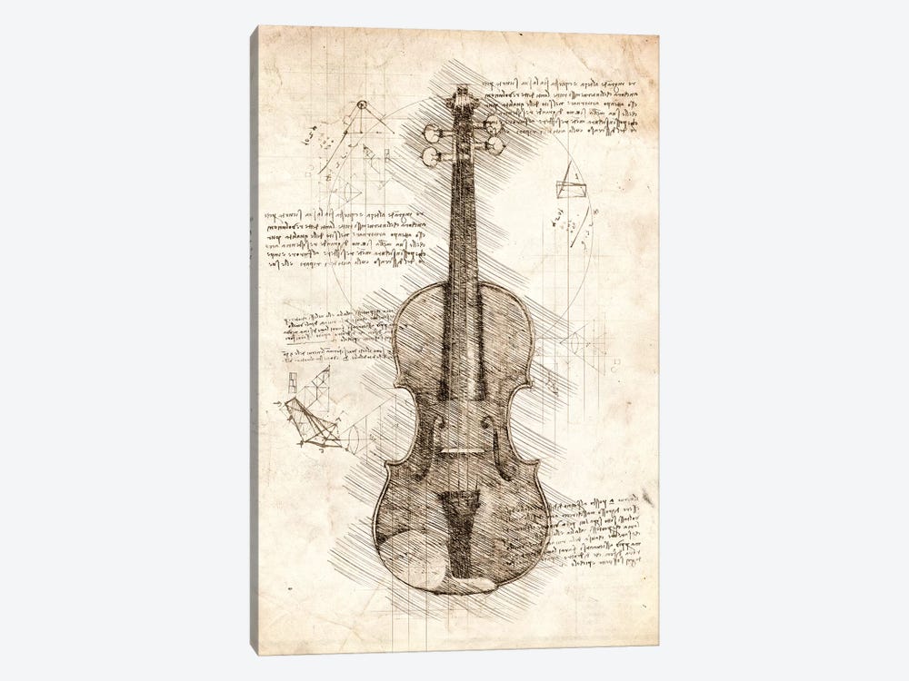Violin by Cornel Vlad 1-piece Canvas Print