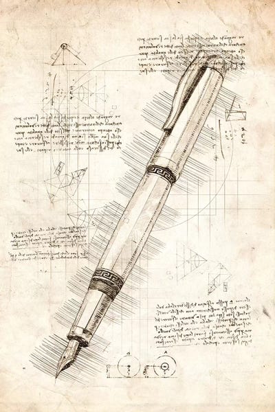 Fountain Pen by Cornel Vlad framed wall art