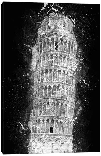 Leaning Tower Of Pisa Canvas Art Print - Cornel Vlad