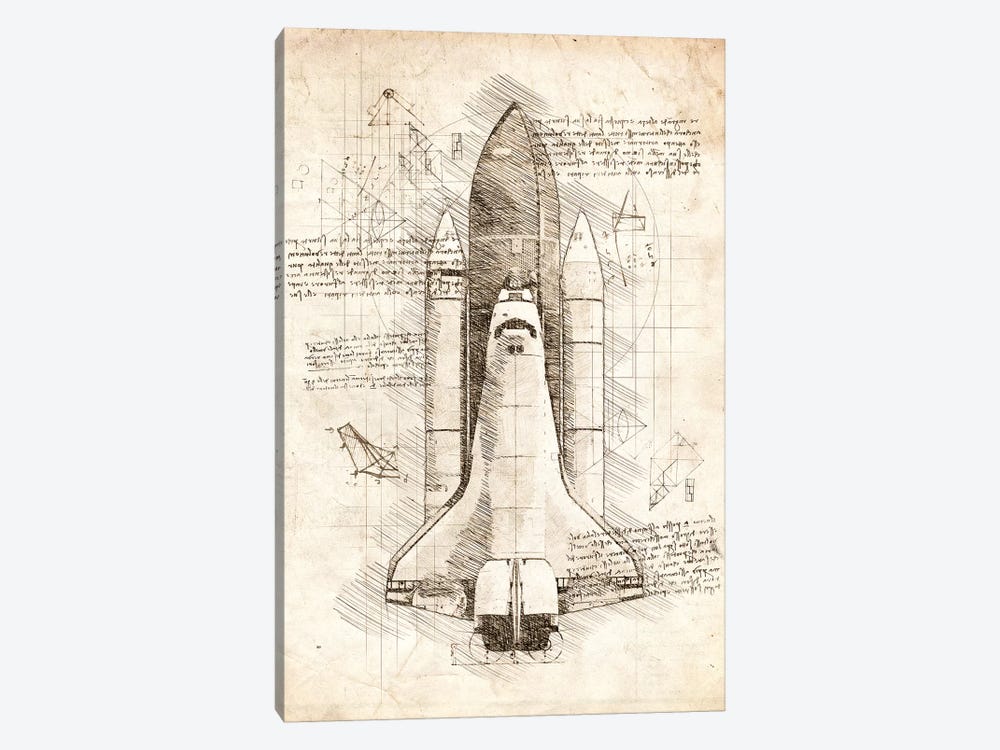 Space Shuttle by Cornel Vlad 1-piece Art Print