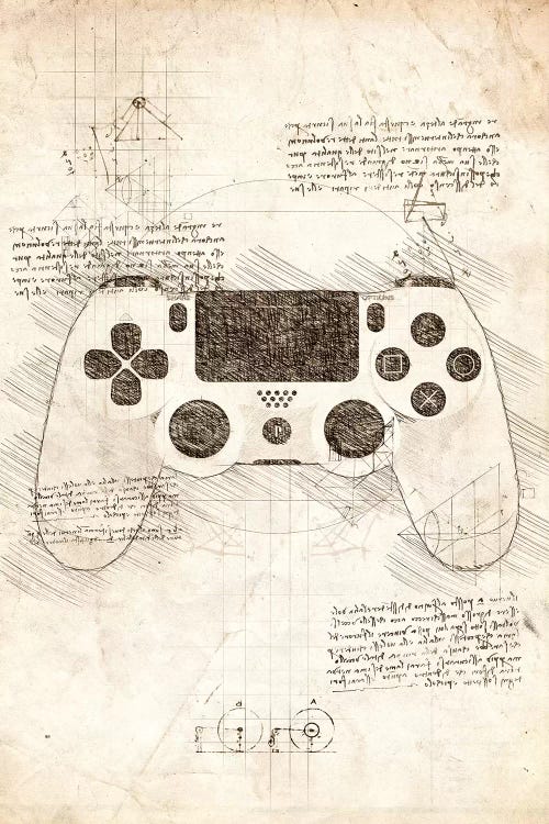 Playstation 4 Gamepad by Cornel Vlad wall art