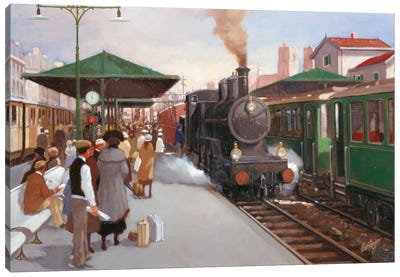 Old Train Station II Canvas Art Print