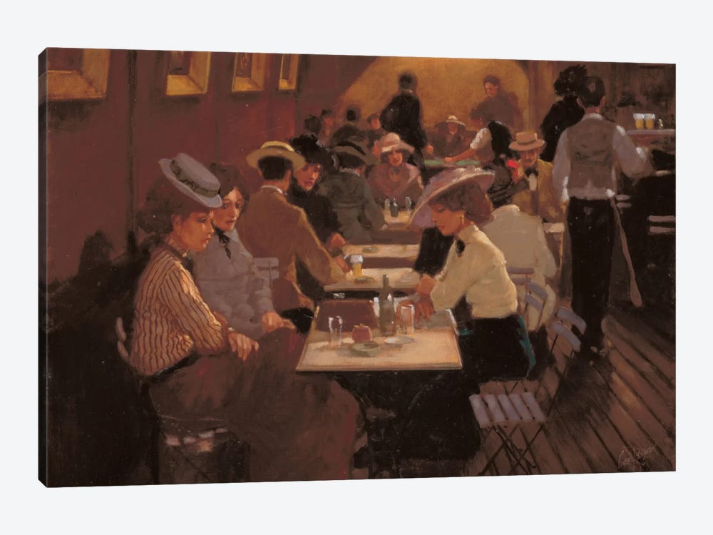 Old Bar Scene by Carel van Rooijen 1-piece Canvas Print