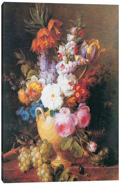 Vase de fleurs Canvas Art Print