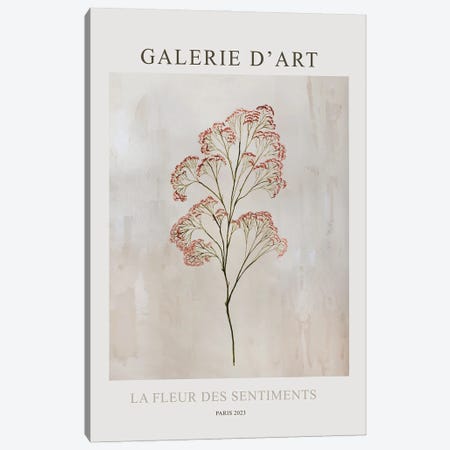 La Fleur Des Sentiments Canvas Print #CWD106} by Caroline Wendelin Canvas Artwork