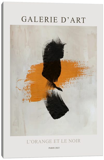 L'Orange Et Le Noir Canvas Art Print - Caroline Wendelin