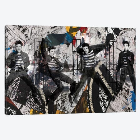 Jailhouse Rock With The King Canvas Print #CWD109} by Caroline Wendelin Canvas Art Print
