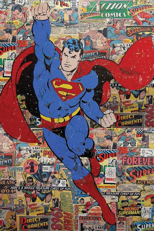 Superman by Caroline Wendelin wall art