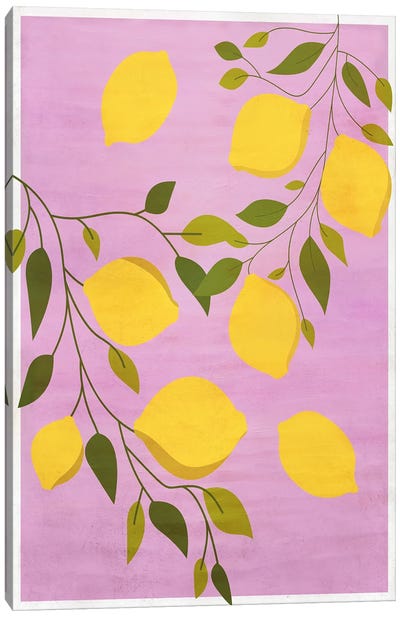 Lemons Canvas Art Print - Caroline Wendelin