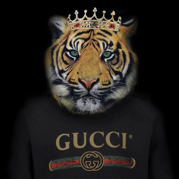 Gucci Tiger by Caroline Wendelin wall art