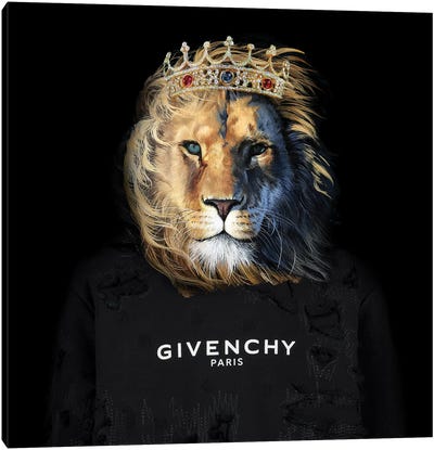 Givenchy Lion Canvas Art Print - Crown Art