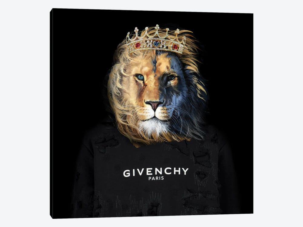 Givenchy Lion by Caroline Wendelin 1-piece Canvas Artwork