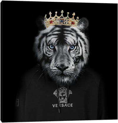 Versace Tiger Canvas Art Print - Crown Art
