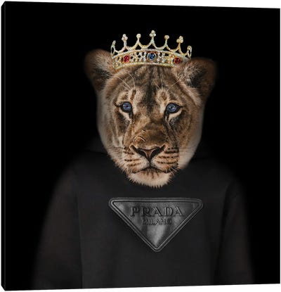 Prada Lioness Canvas Art Print - Crown Art