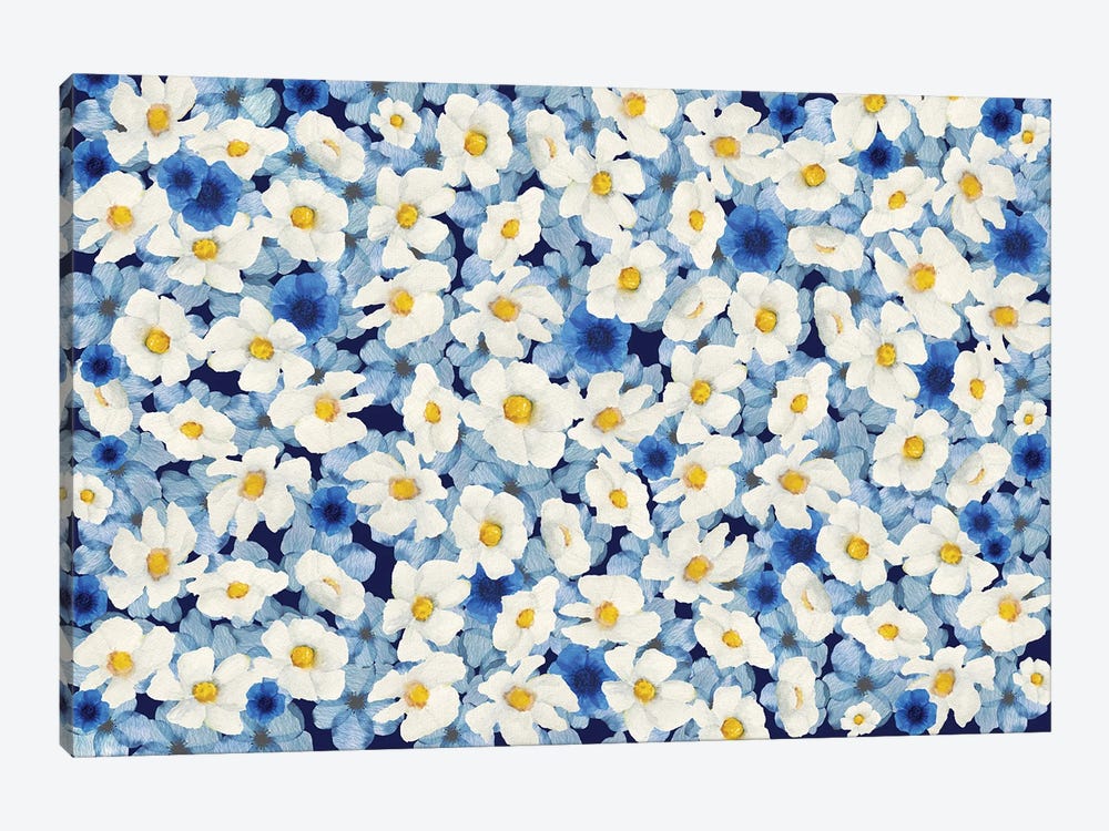 Flowers I by Caroline Wendelin 1-piece Canvas Print