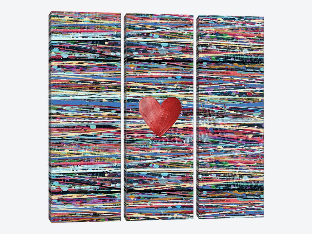 Make Love by Caroline Wendelin 3-piece Canvas Art Print