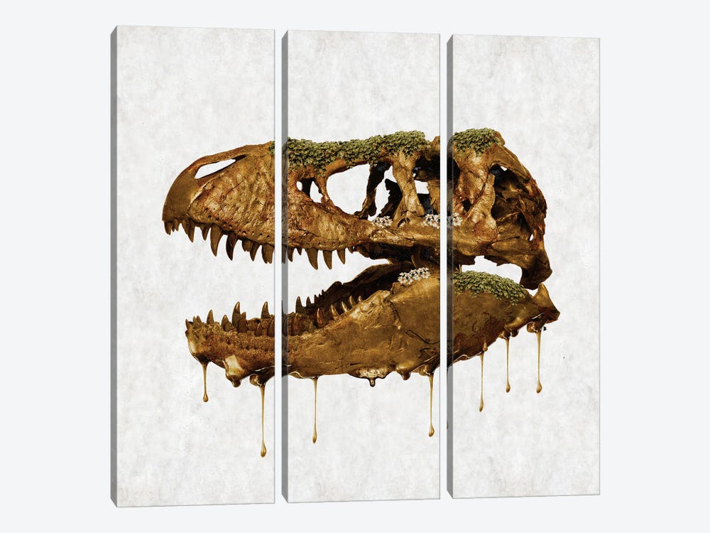 Jurassic Gold II by Caroline Wendelin 3-piece Art Print
