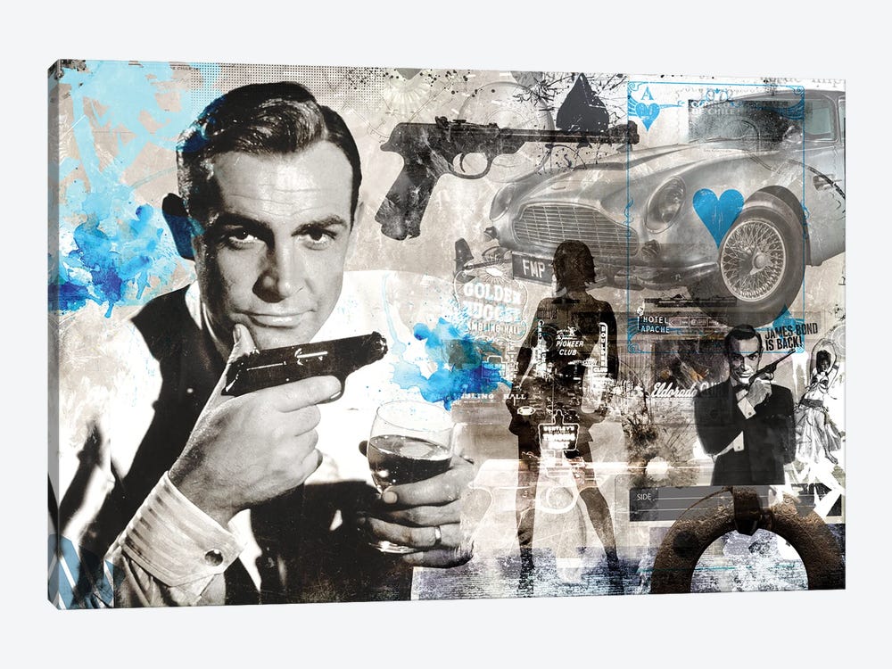 James Bond Is Back by Caroline Wendelin 1-piece Canvas Print