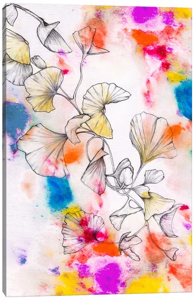 Ginko Leaves Canvas Art Print - Caroline Wendelin