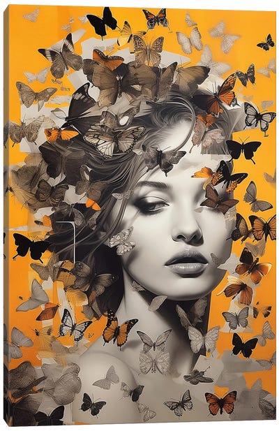 Butterfly Mind Canvas Art Print - Caroline Wendelin