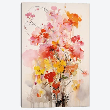 Flower Arrangement II Canvas Print #CWD189} by Caroline Wendelin Canvas Print