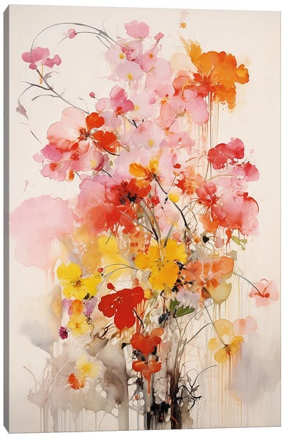 Flower Arrangement II Canvas Art Print - Caroline Wendelin