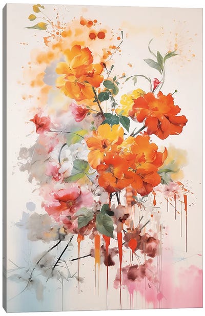 Flower Arrangement I Canvas Art Print - Caroline Wendelin