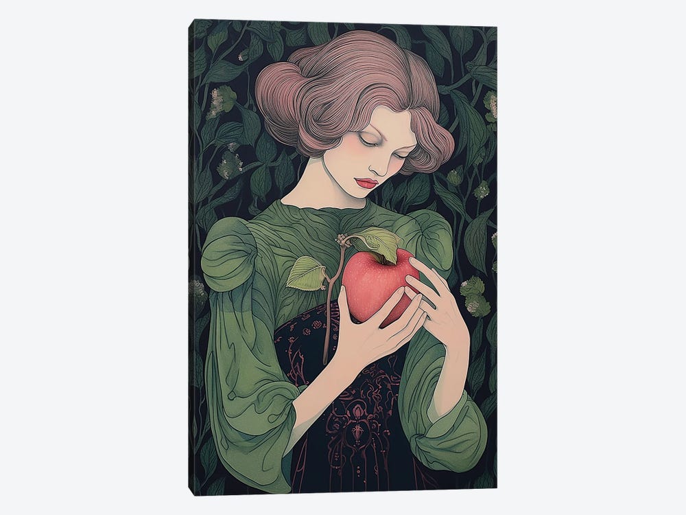 Apple by Caroline Wendelin 1-piece Canvas Art Print