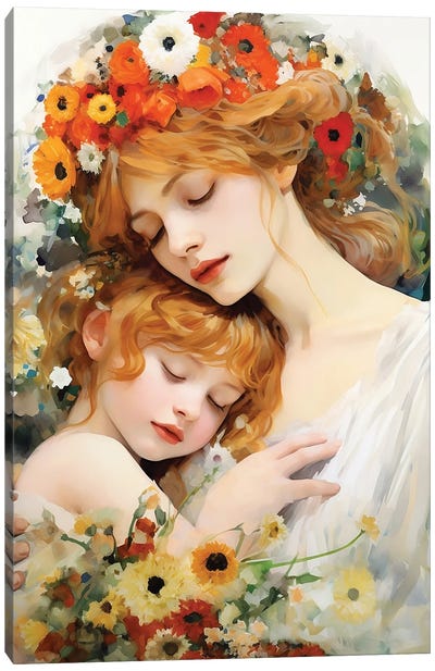 Mothers Love Canvas Art Print - Caroline Wendelin