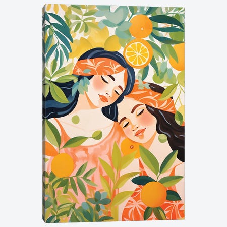 Orangerie Canvas Print #CWD224} by Caroline Wendelin Canvas Print