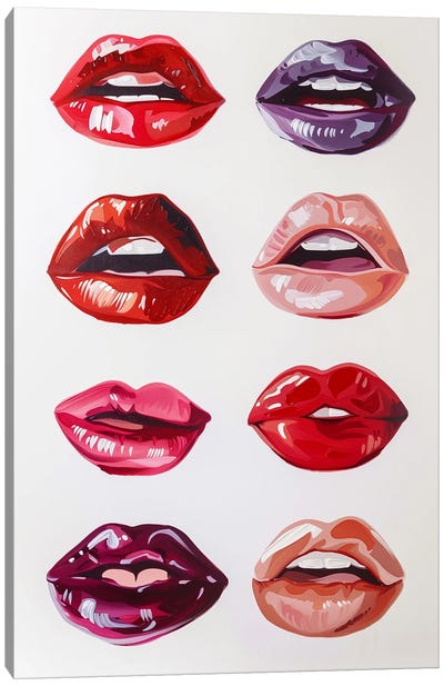 Kiss Me Canvas Art Print - Caroline Wendelin