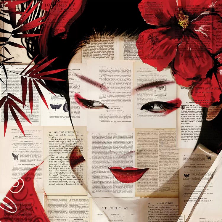 Geisha II by Caroline Wendelin wall art