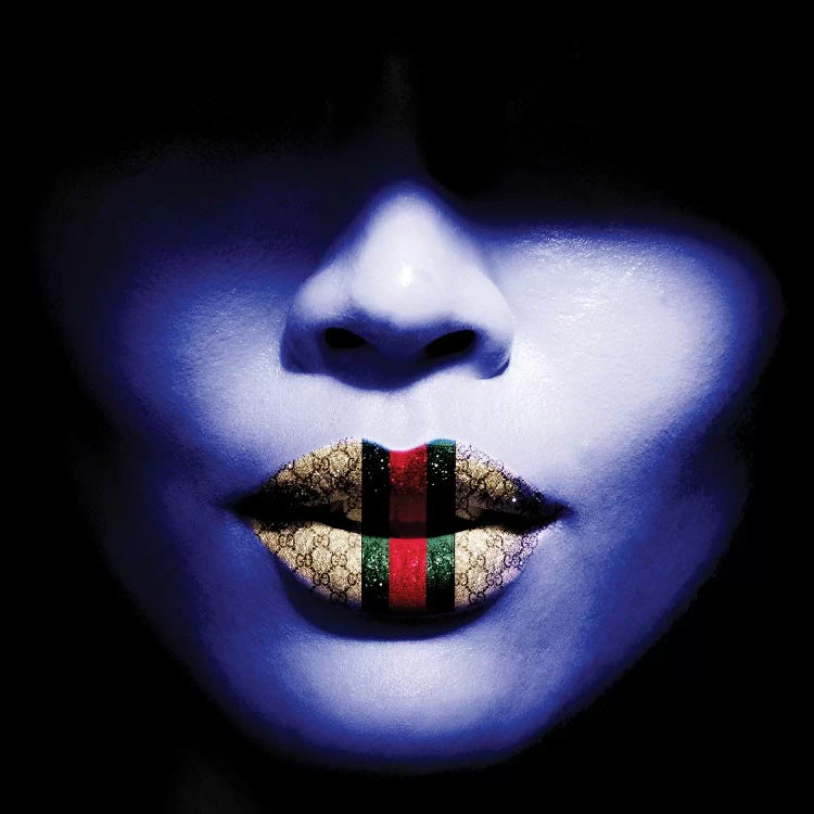 Gucci Lips by Caroline Wendelin wall art