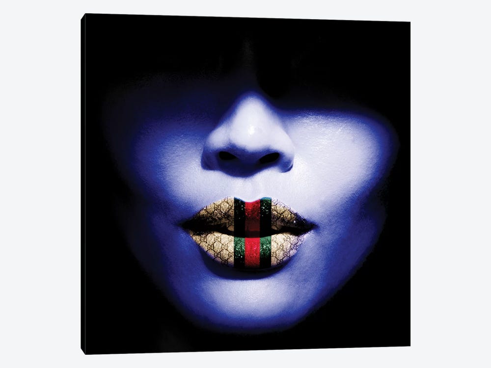 Gucci Lips by Caroline Wendelin 1-piece Canvas Print