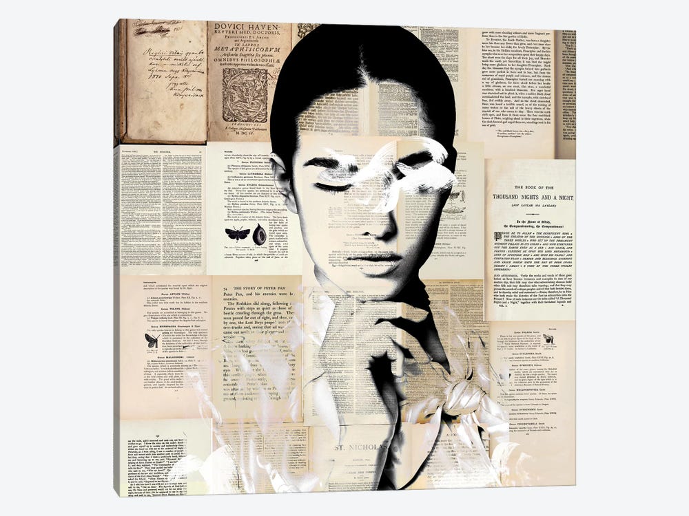 Paper Girl by Caroline Wendelin 1-piece Canvas Art