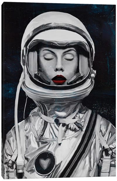 Astronauta Canvas Art Print - Multimedia Portraits