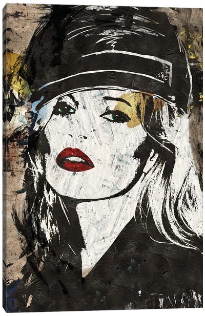 Kate Moss in London Canvas Art Print - Kate Moss