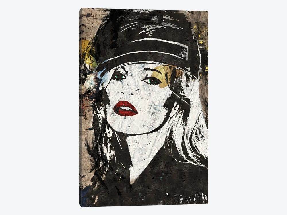 Kate Moss in London by Caroline Wendelin 1-piece Canvas Wall Art