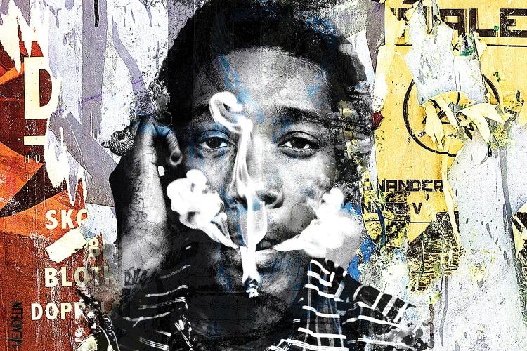 Wiz Khalifa by Caroline Wendelin wall art