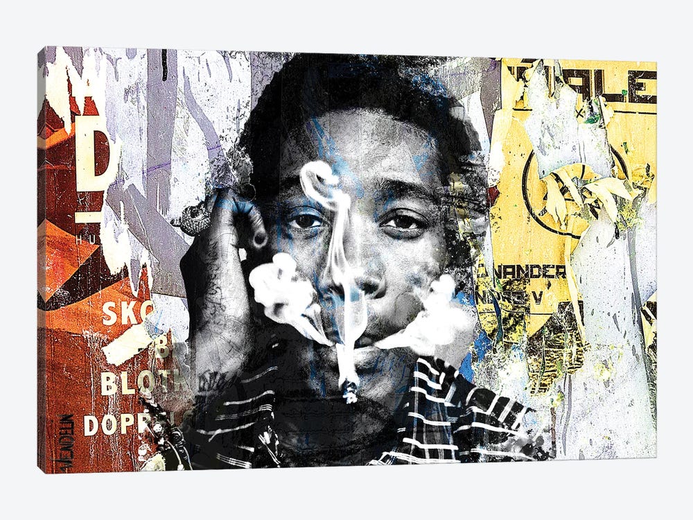 Wiz Khalifa by Caroline Wendelin 1-piece Art Print