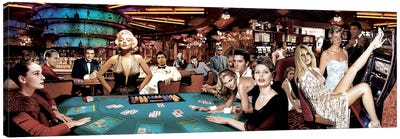 Casino Night Canvas Art Print - Kate Moss