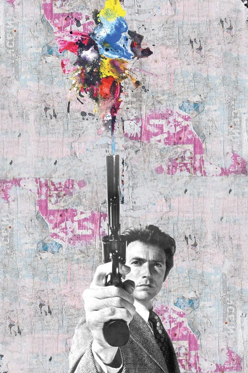 Clint Eastwood by Caroline Wendelin wall art