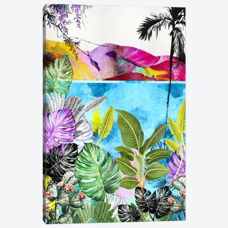 Tropical World Canvas Print #CWD90} by Caroline Wendelin Canvas Artwork