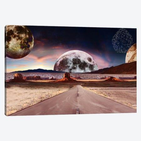 Highway To Space Canvas Print #CWD91} by Caroline Wendelin Canvas Wall Art