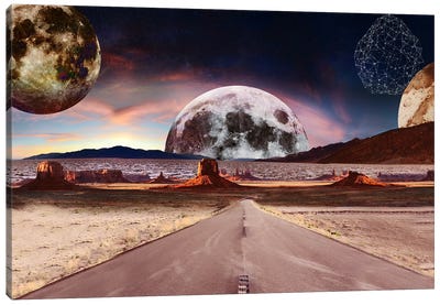 Highway To Space Canvas Art Print - Caroline Wendelin