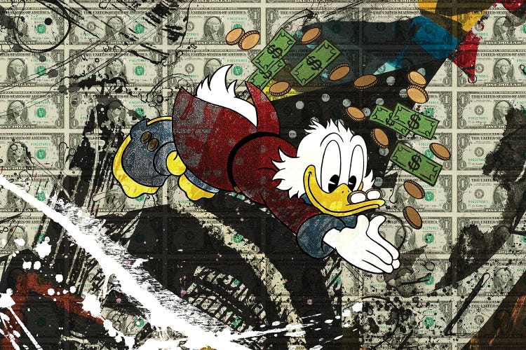 Scrooge Mcduck by Caroline Wendelin wall art