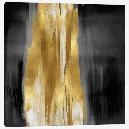 Free Fall Gray with Gold I Canvas Print #CWG5} by Christine Wright Canvas Wall Art