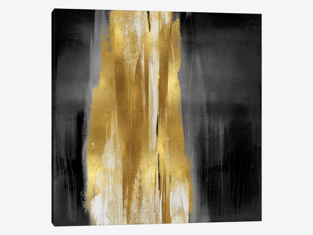 Free Fall Gray with Gold I by Christine Wright 1-piece Art Print