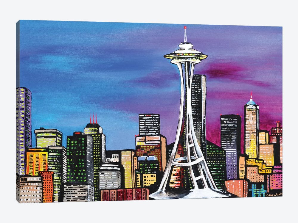 Seattle by Carrie White 1-piece Canvas Art
